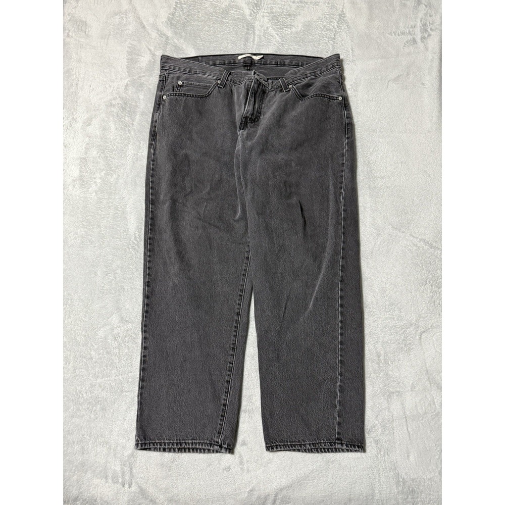 Levis 94 Baggy Jeans Womens 39 Faded Black Denim‎ 39x28.5